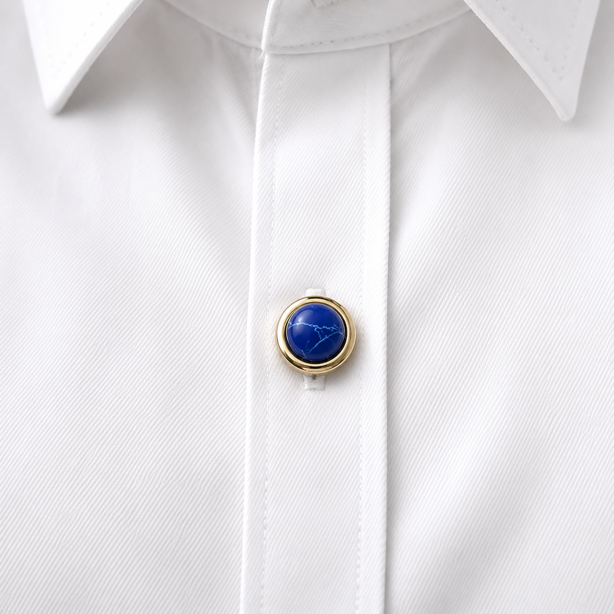 Albetro Lapis Royale Gold Button Cover — detail view