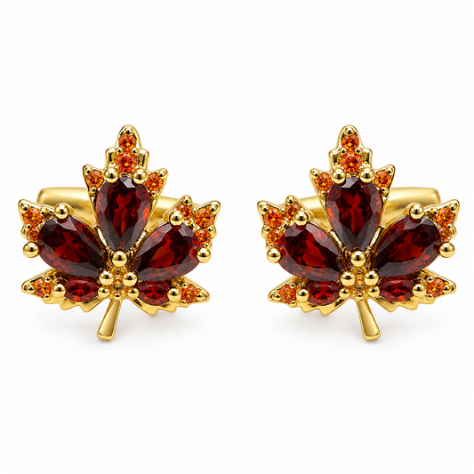 The Ember Jardin Cufflinks - Flat Lay