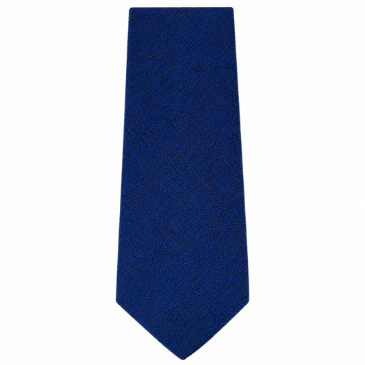 Royal Blue Solid Textured Necktie