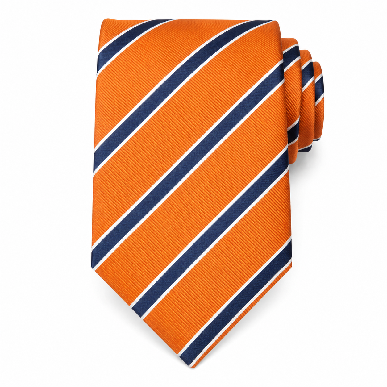 The Amber Sunset Stripe Tie - Flat Lay