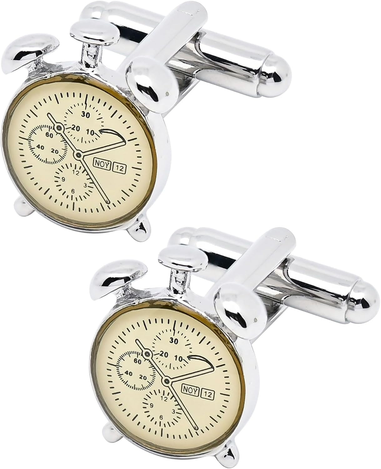 Alarm Clock Cufflinks - SHOPWITHSTYLE