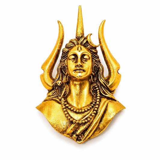 Antique Gold Mahadev Heritage Brooch