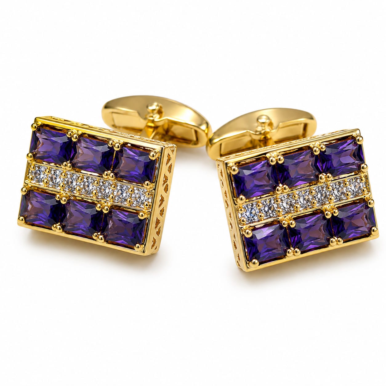 Emerald & Diamond Luxury Cufflinks
