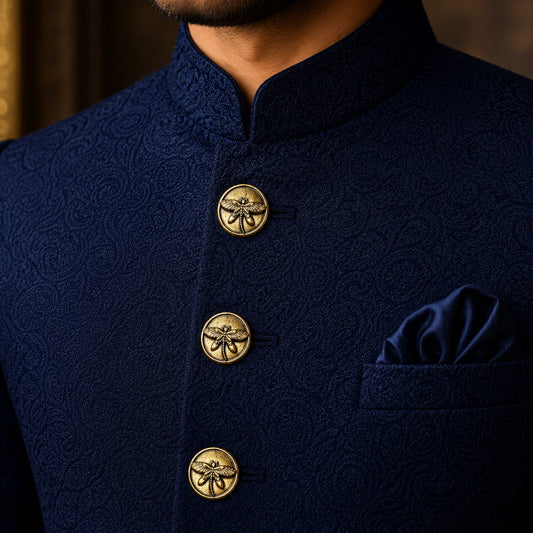 Dragonfly Brass Buttons — Antique Gold