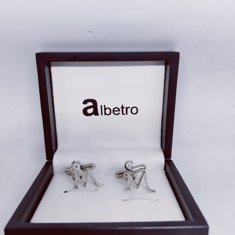 SM Double Initial Cufflinks