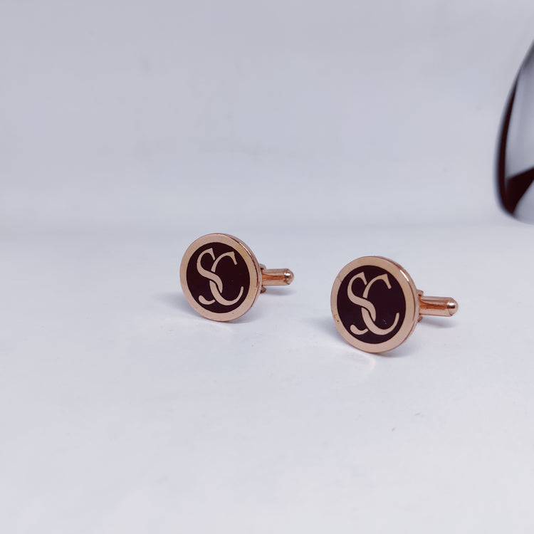 SC Double Initial Monogram Cufflinks
