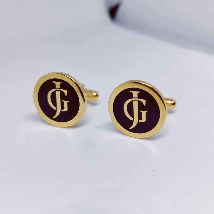 GJ Initial Monogram Cufflinks