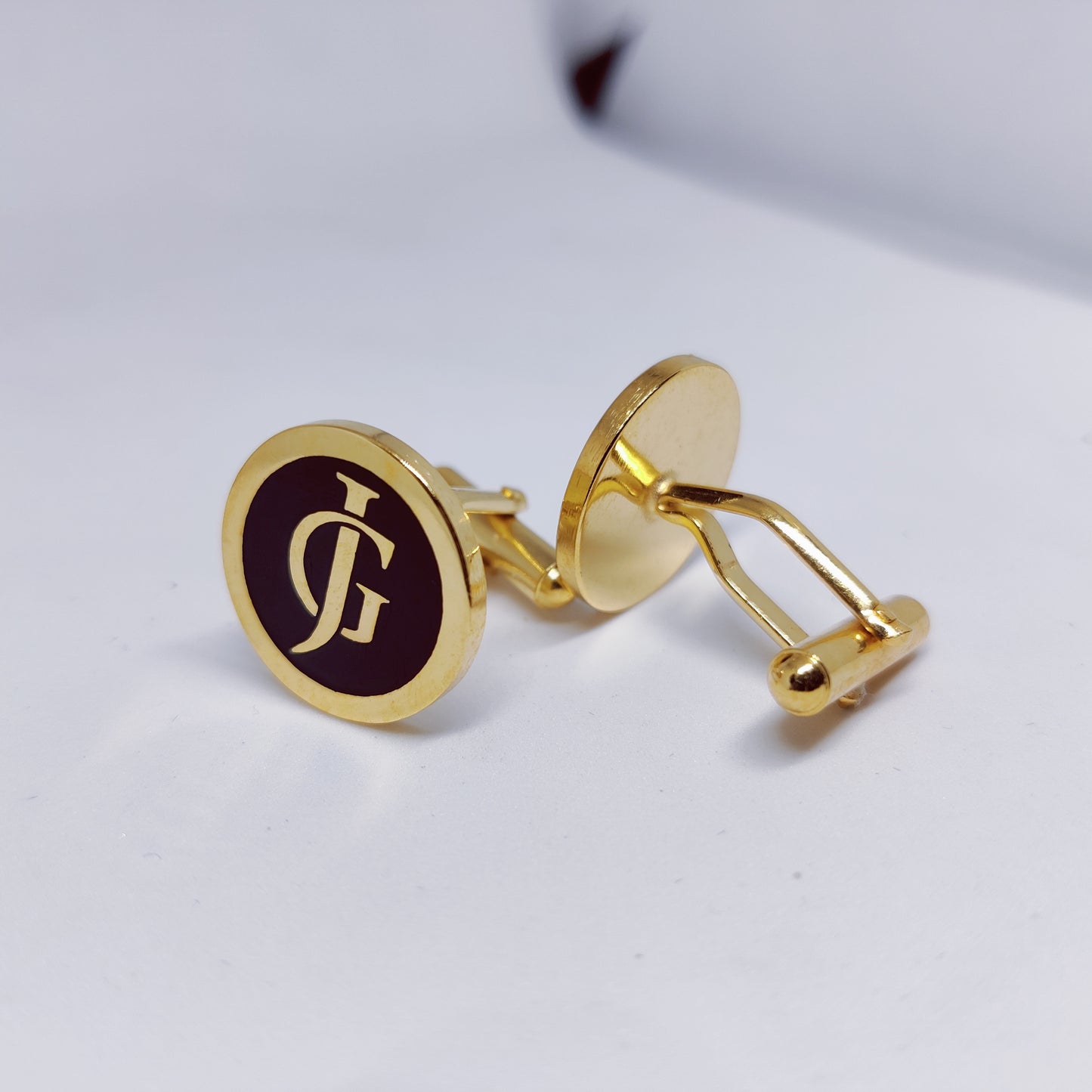 GJ Initial Monogram Cufflinks