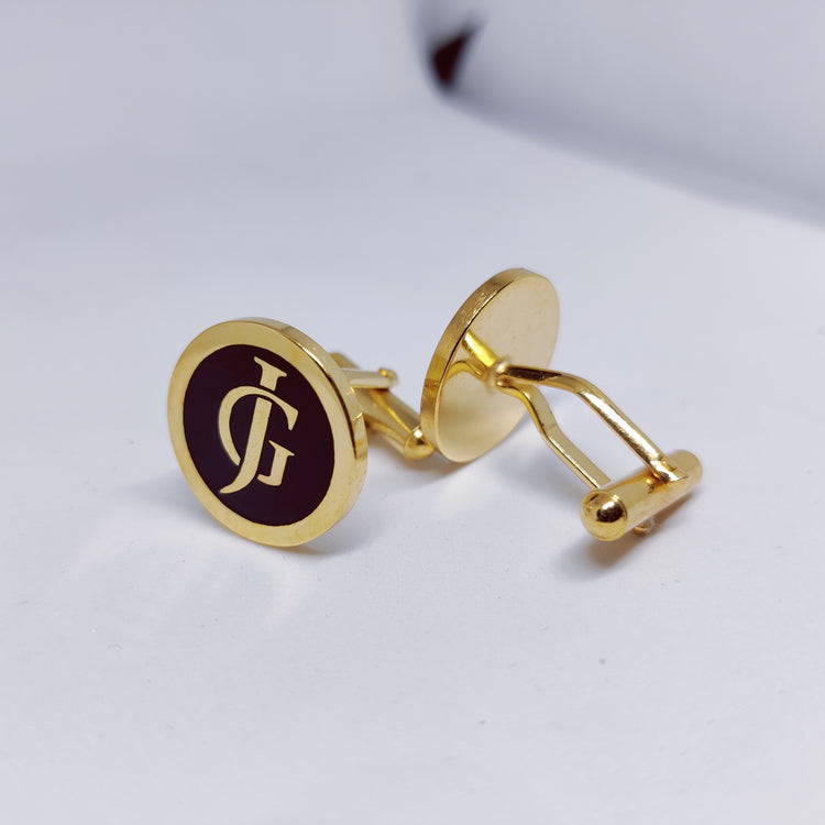 GJ Initial Monogram Cufflinks