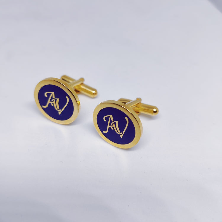 AV Initial Monogram Cufflinks