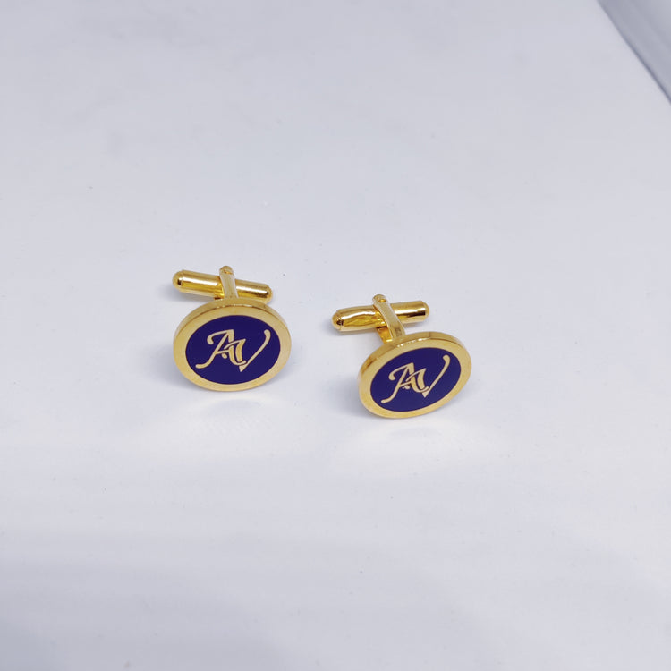 AV Initial Monogram Cufflinks