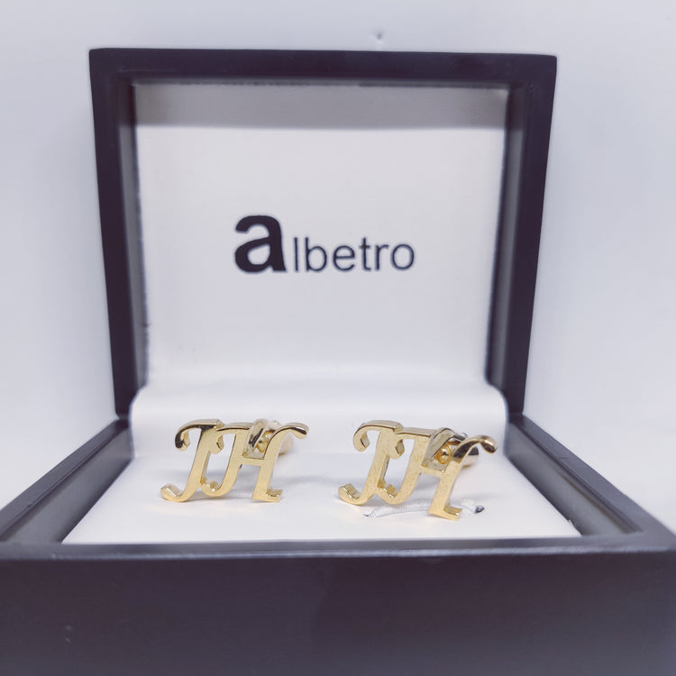 JH Double Initial Cufflinks