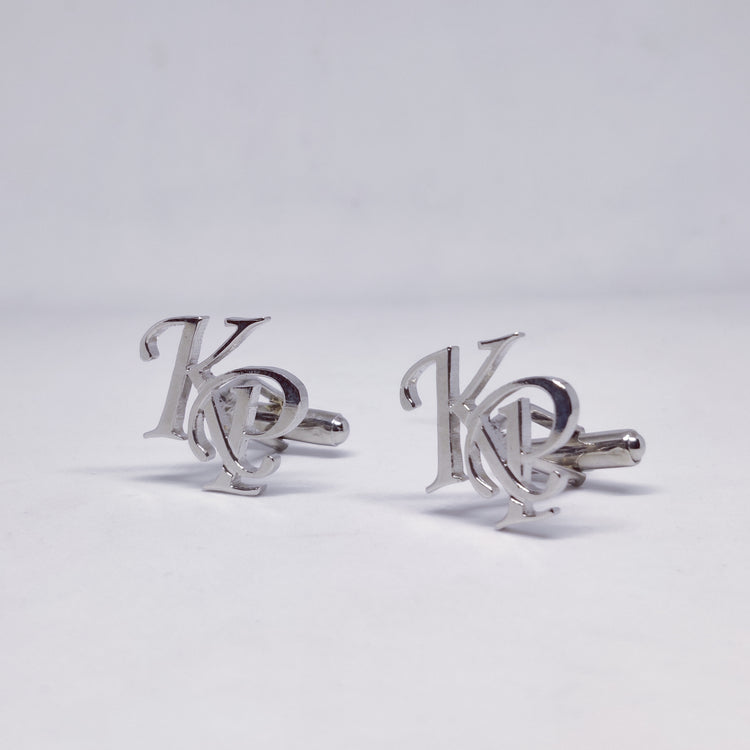 KP Double Initial Cufflinks