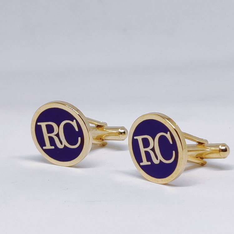 RC Initial Monogram Cufflinks