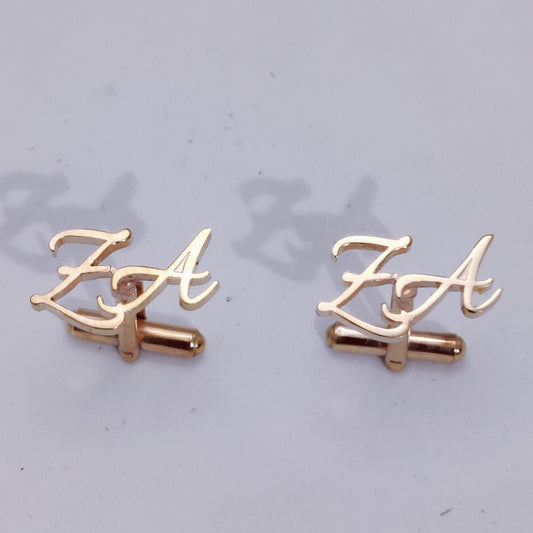 ZA Double Initial Cufflinks