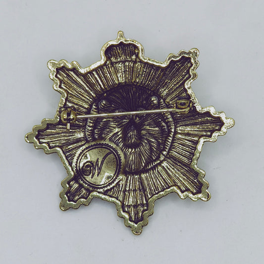 Crowned Valor Star Brooch