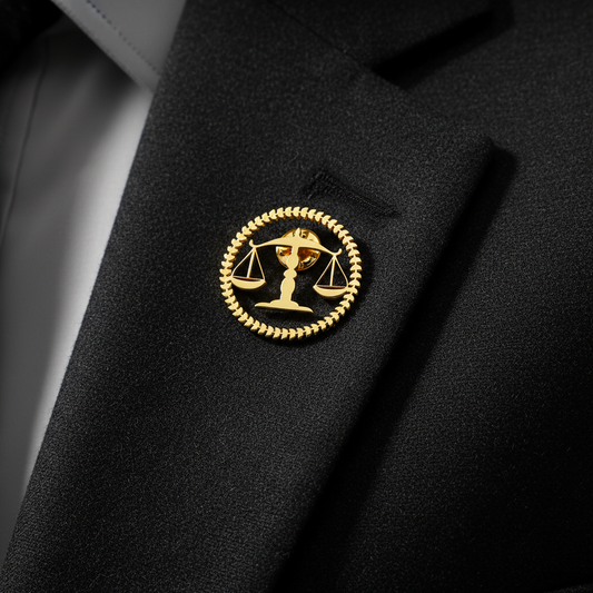 Scales of Justice Brooch Classic Edition