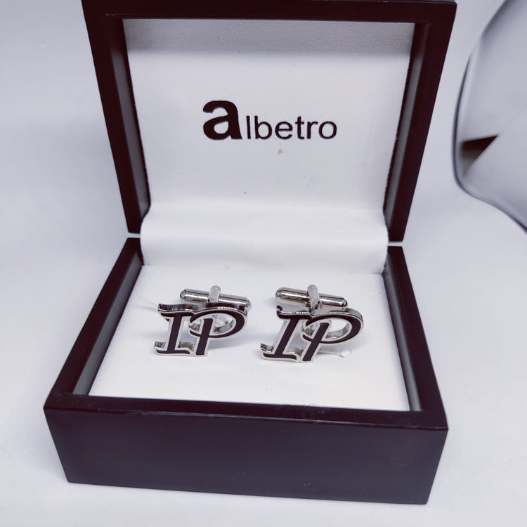 IP Double Initial Monogram Cufflinks