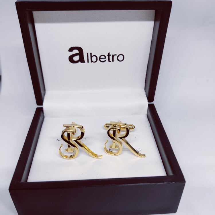 RS SR Double initial cufflinks