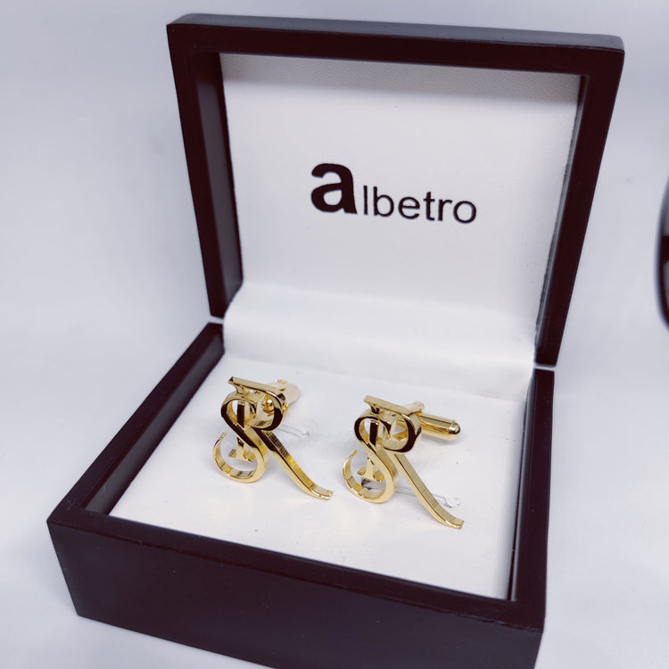 RS SR Double initial cufflinks