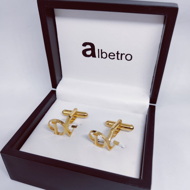 DV double initial cufflinks