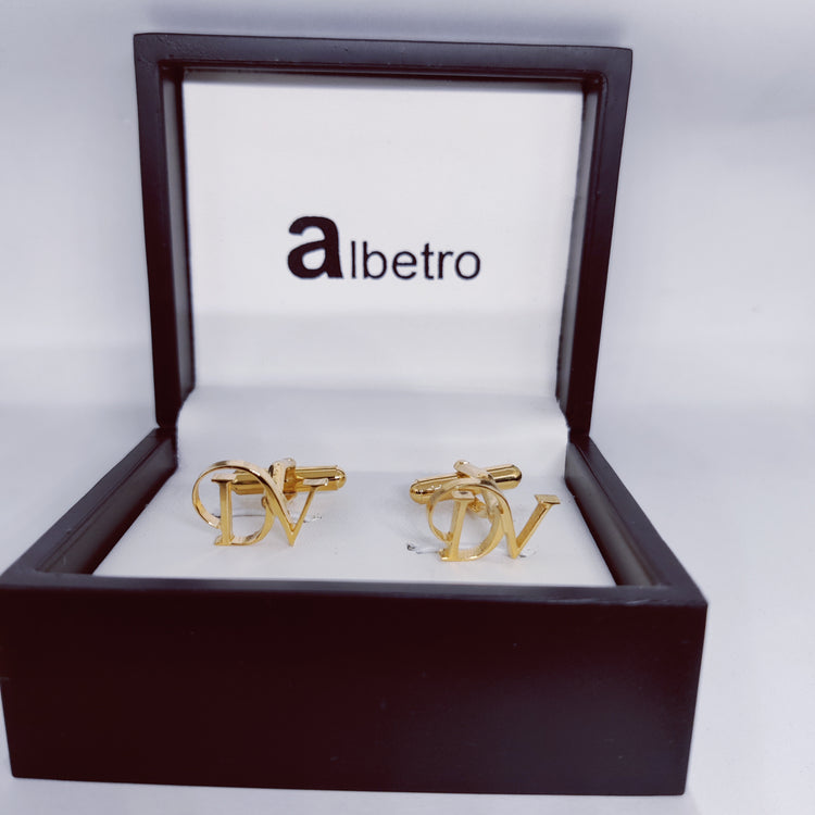 DV double initial cufflinks