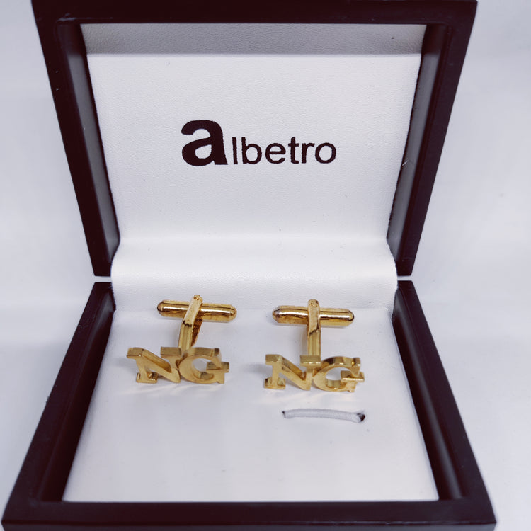 NG double initial cufflinks