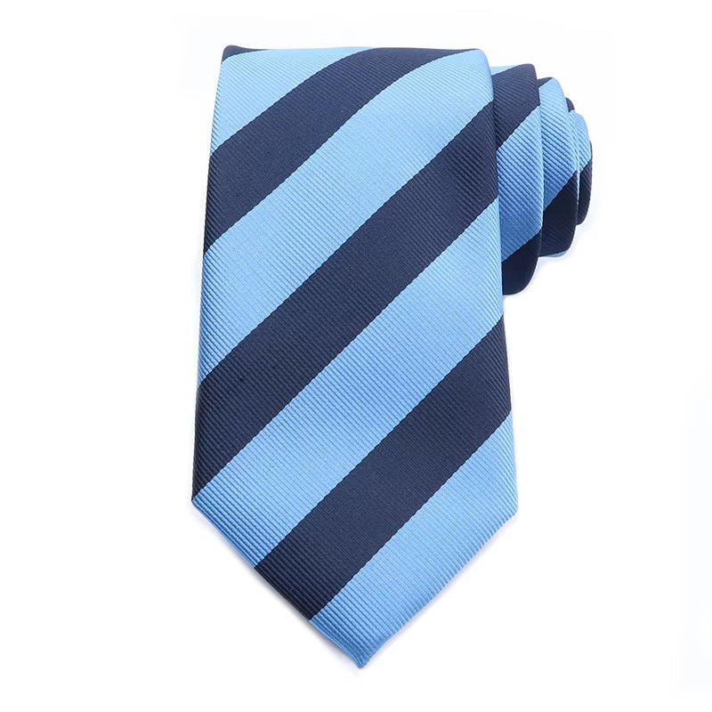 Dark Navy and Blue Stripe Tie