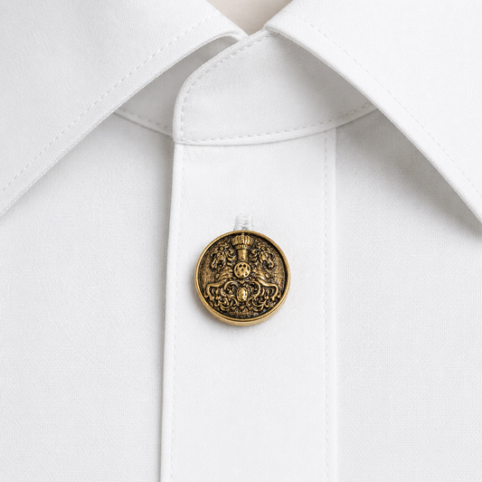 Rajputana Crest Heritage Button Cover