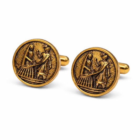 Royal Barati Couple Brass Cufflinks