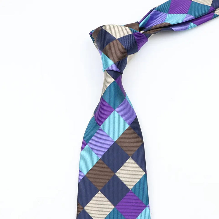 8cm Multi Checkered Necktie
