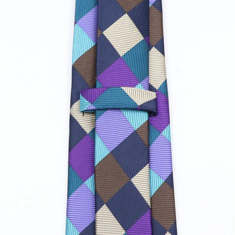 8cm Multi Checkered Necktie