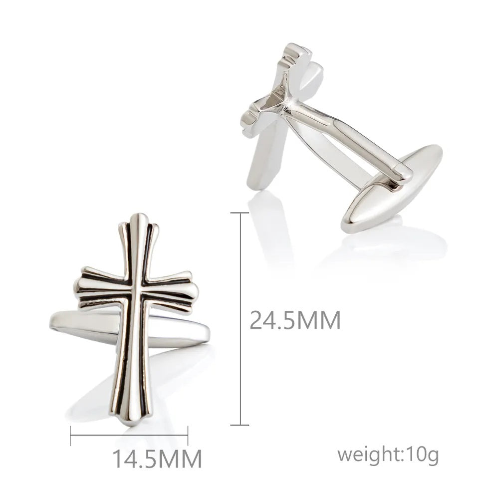 Holy Symbol Christian Cross Cufflinks