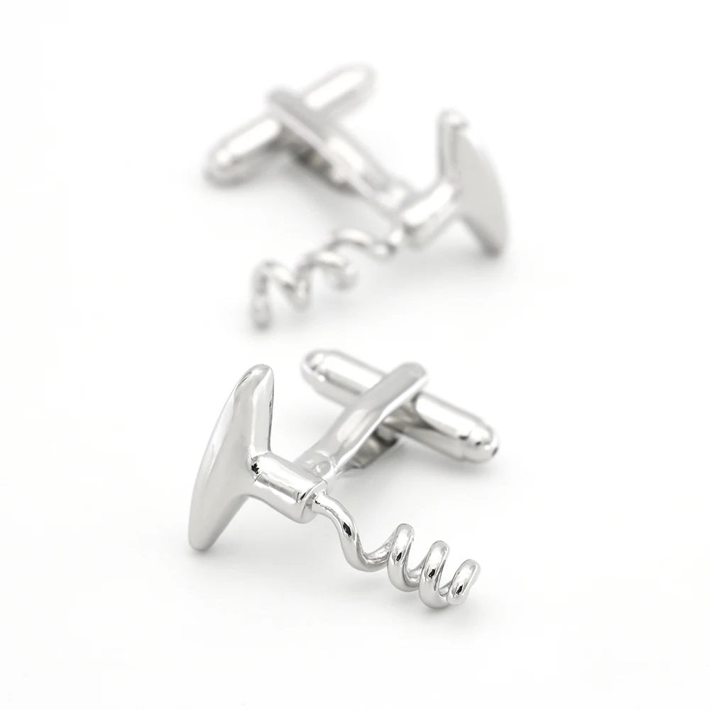 Cork opener design cufflinks