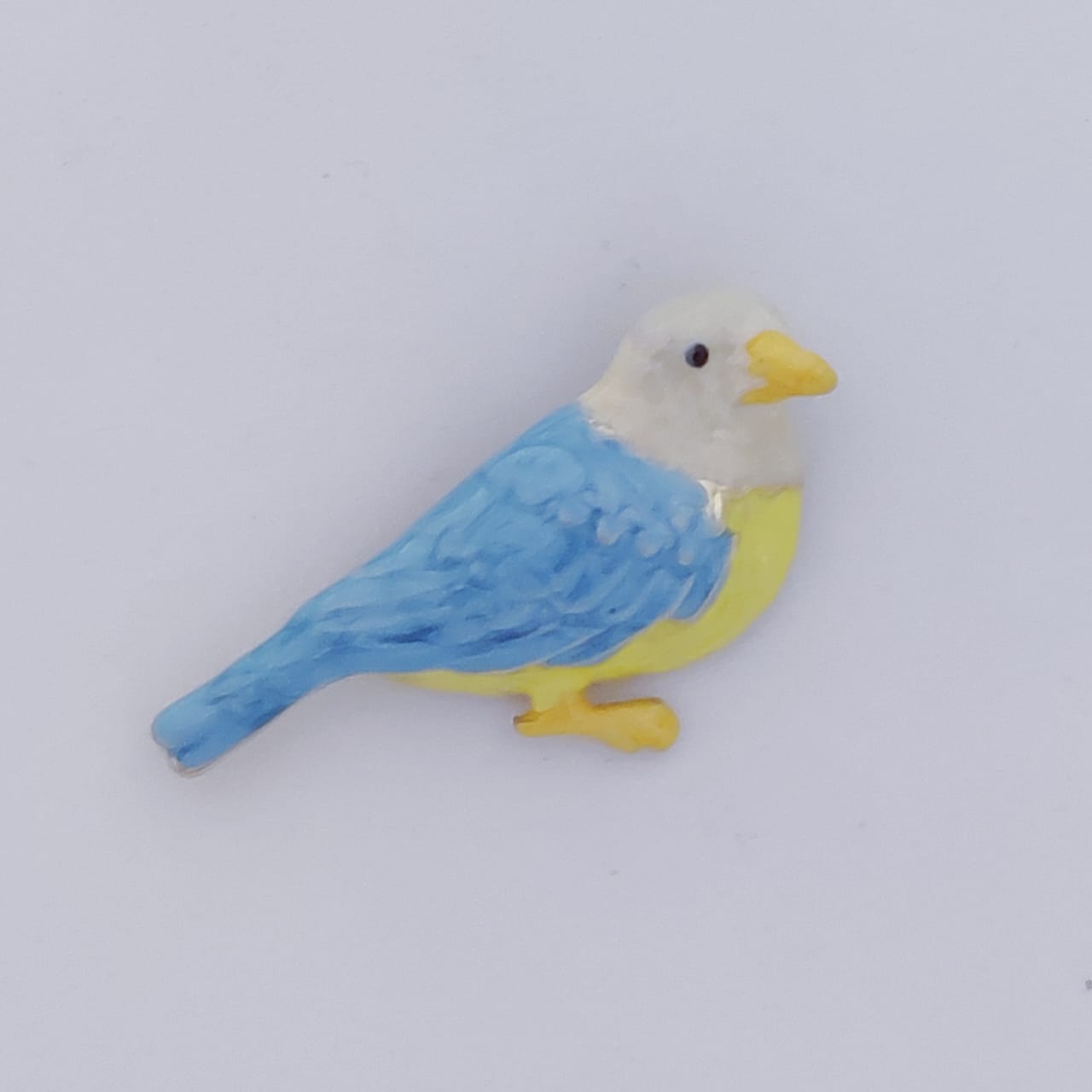 Enamel Bird Brooch