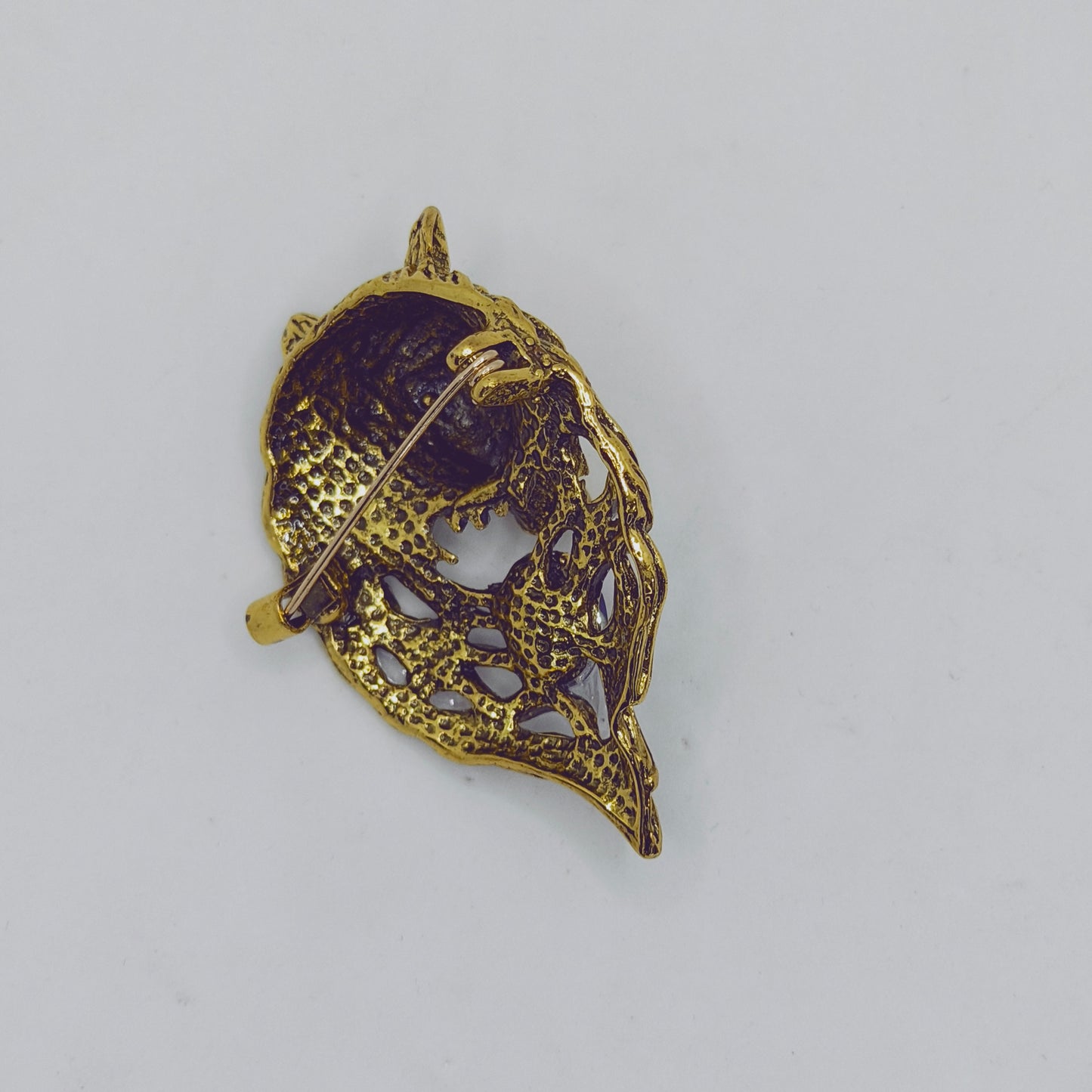 Antique Retro Wolf Cyrstal Brooch