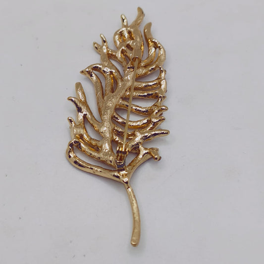 Pink Petal Feather Brooch