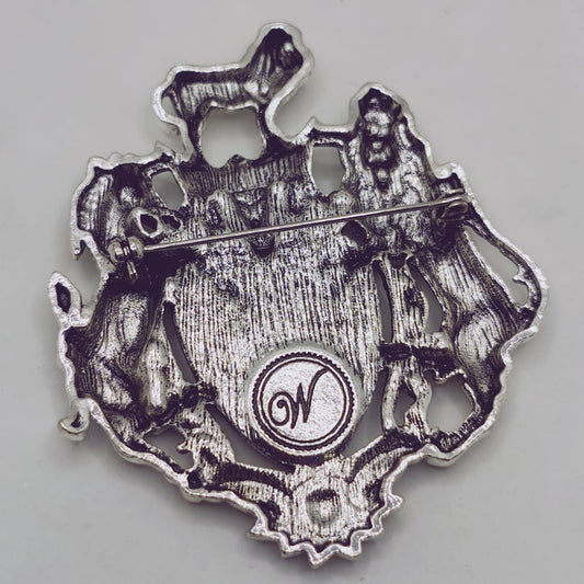 Royal Lion & Unicorn Brooch