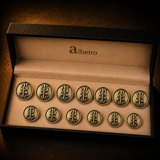 Shiva Damaru Brass Bandgala Buttons