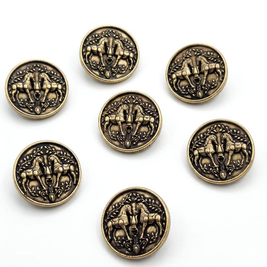 Twin Stallion Button