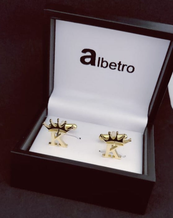 K letter Cufflinks