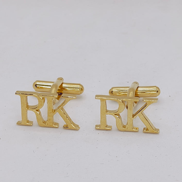 RK Double Initial Cufflinks