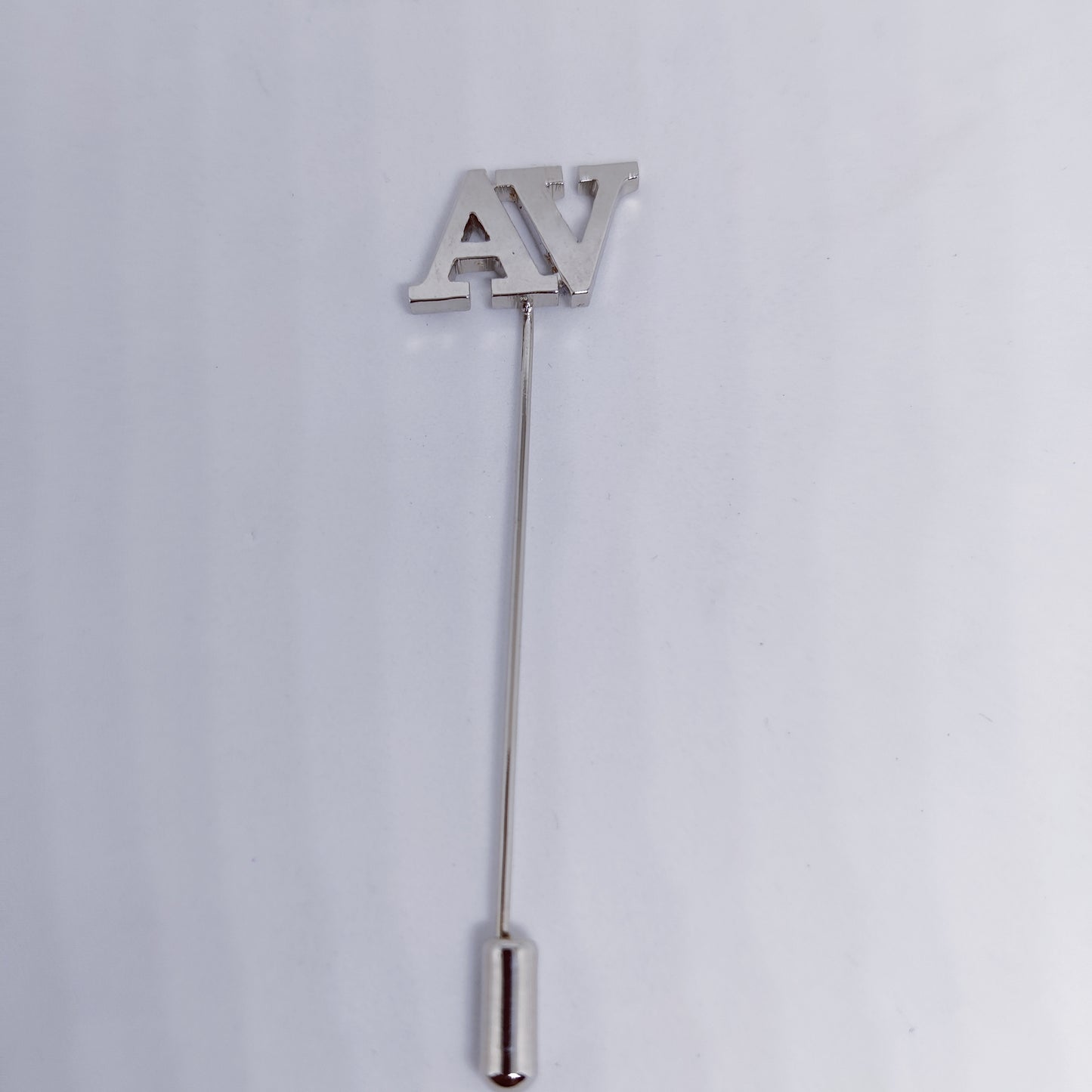 AV Double initial Lapel Pin