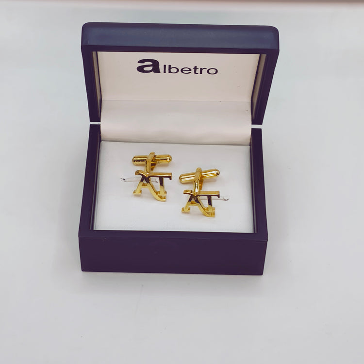 AT Double Initial Cufflinks