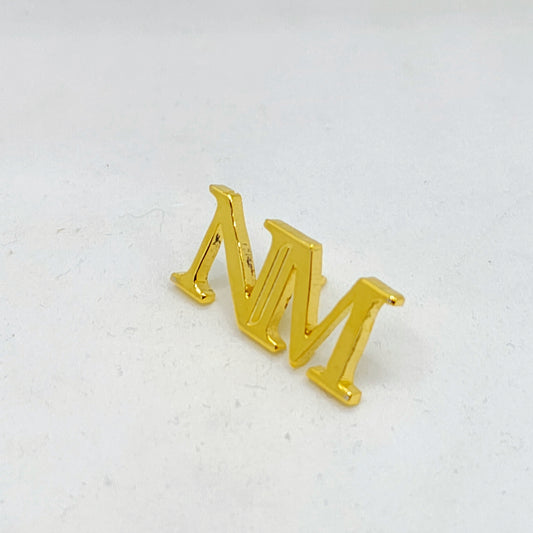 NM Double Initial Lapel Pin