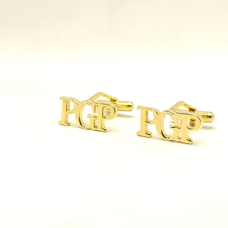 PGP Triple Initials Cufflinks