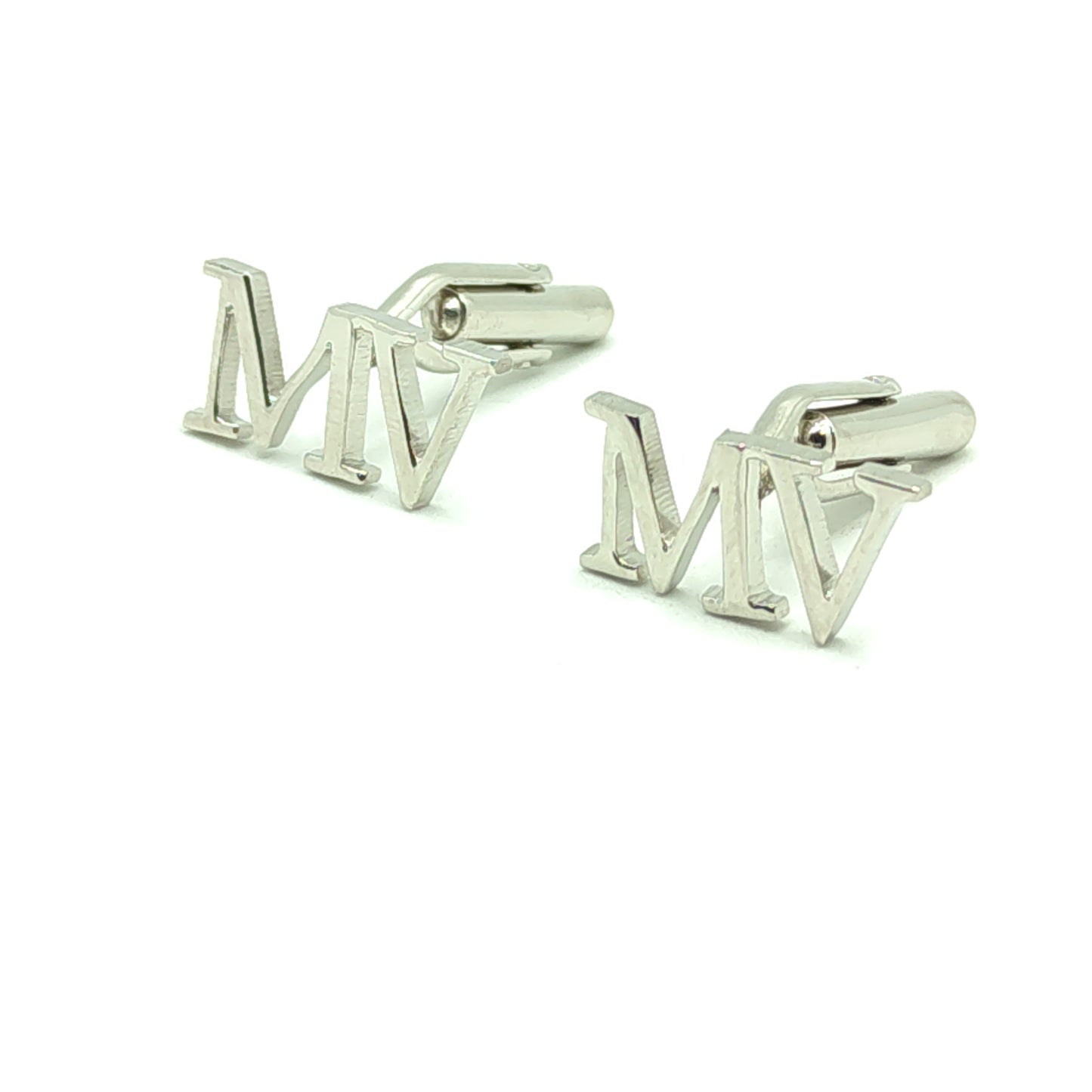 MV Double Initial Cufflinks