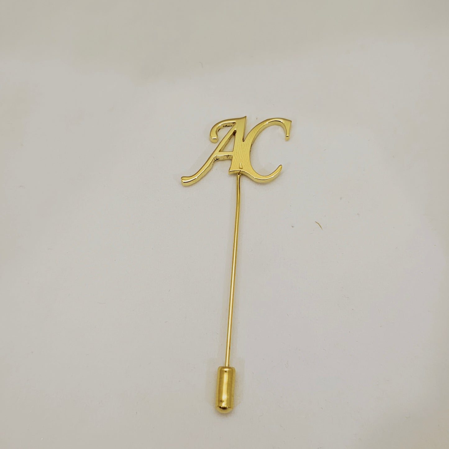 AC Double Initial Lapel Pin
