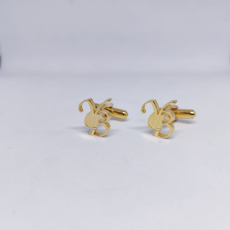 YB Double Initial Cufflinks