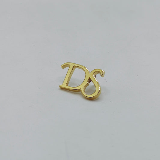 DS Double Initial Lapel Pin
